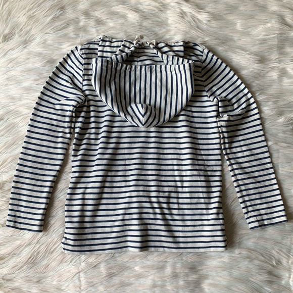 J. Crew Striped Hooded Side Zip Pullover - Picture 7 of 13